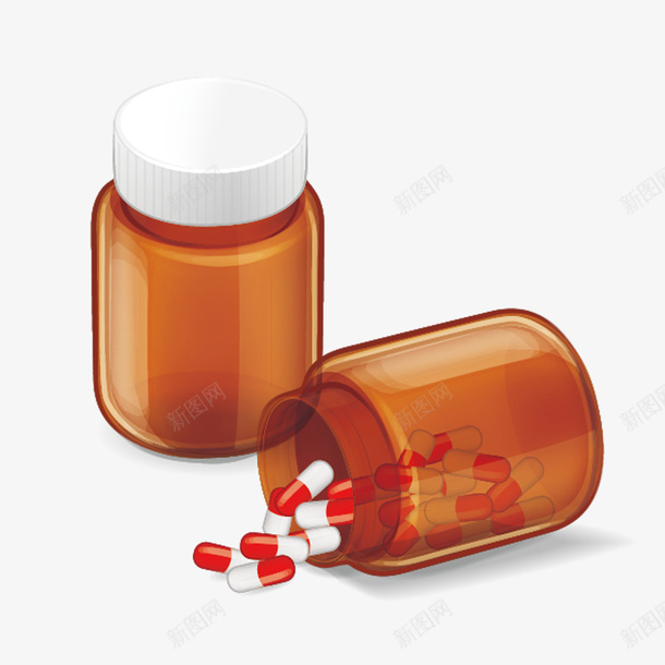 减肥药胶囊一瓶png免抠素材_新图网 https://ixintu.com 一瓶 减肥药 减脂 胶囊