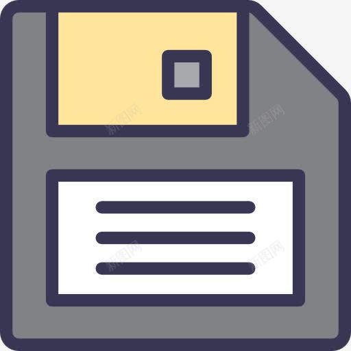 软盘图标png_新图网 https://ixintu.com 优盘 保存 保存文件 多媒体 技术 磁盘 软盘