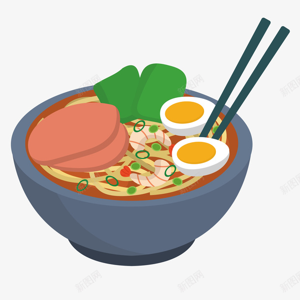 卡通面条png免抠素材_新图网 https://ixintu.com PNG图 PNG图下载 创意卡通 卡通 卡通插图 插图 面条 鸡蛋面