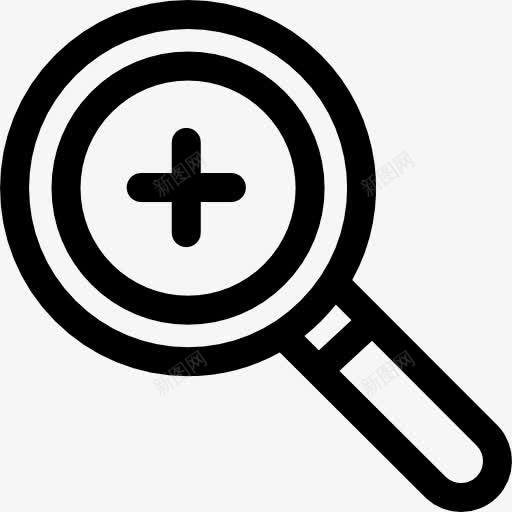 缩放工具图标png_新图网 https://ixintu.com 变焦 变焦镜头 搜索 放大镜