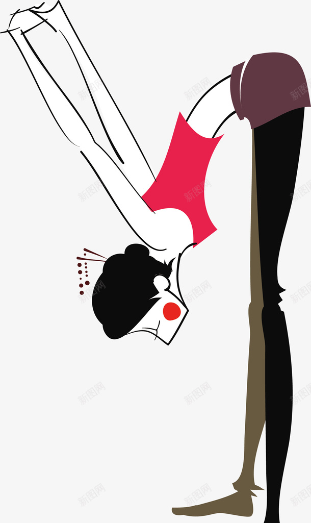 女孩做瑜伽矢量图ai免抠素材_新图网 https://ixintu.com 做瑜伽 创意瑜伽 卡通瑜伽 瑜伽动作 瑜伽运动 矢量瑜伽 空中瑜伽 矢量图