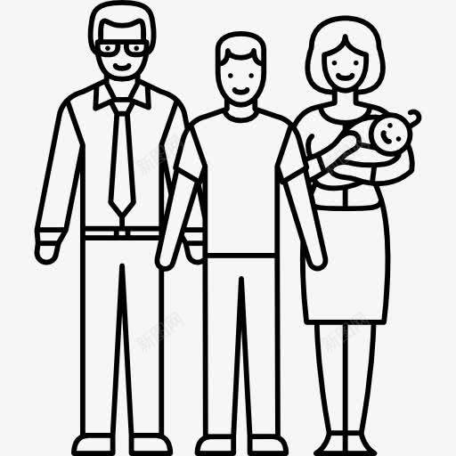已婚夫妇带着两个孩子图标png_新图网 https://ixintu.com 丈夫 人 女人 妻子 家庭 爱情 爱没有距离 男人