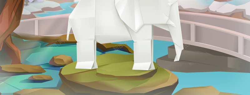卡通折纸风景动物艺术海报背景矢量图ai设计背景_新图网 https://ixintu.com 大象 大鸟 天鹅 孔雀 小猫 小船 小马 小鸟 折纸 折纸动物 折纸艺术 狐狸 蝴蝶 青蛙 矢量图