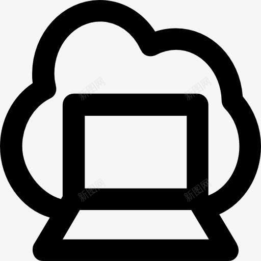 云计算图标png_新图网 https://ixintu.com 云计算 多媒体 多媒体的选择 存储 接口 数据 笔记本电脑