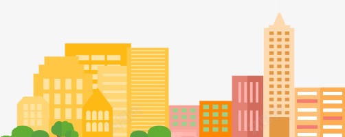 黄金色城市png免抠素材_新图网 https://ixintu.com 卡通 图形 网页