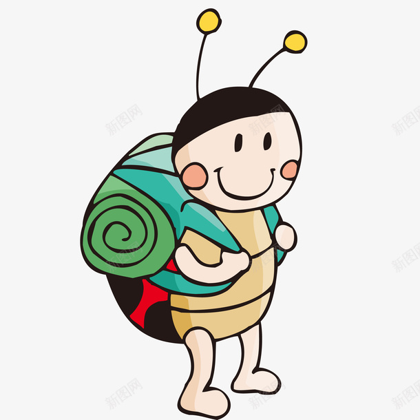 金龟子去上学png免抠素材_新图网 https://ixintu.com 上学 卡通人物 可爱的 金龟子