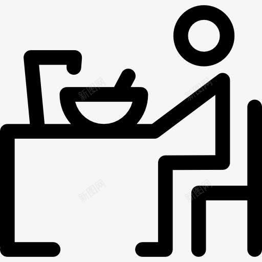 吃人的图标png_新图网 https://ixintu.com 人 午餐 早餐 晚饭 粘人 食品