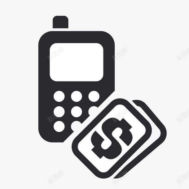 手绘扁平POS机图标png免抠素材_新图网 https://ixintu.com POS机 出票 图标 手绘 扫码 黑色