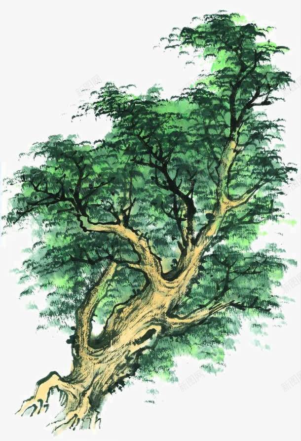 国画松林png免抠素材_新图网 https://ixintu.com 中国画 中国风装饰 写意国画 国画树 国粹 大写意 宣纸国画 画