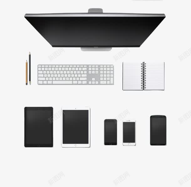 办公用品png免抠素材_新图网 https://ixintu.com 办公 办公室 卡通手绘 电脑 笔记本