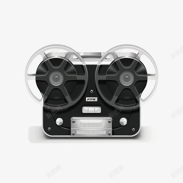 录音机矢量图ai免抠素材_新图网 https://ixintu.com 唱歌 录音 录音机 机器 矢量图