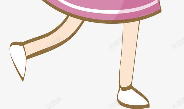 挥手的女孩png免抠素材_新图网 https://ixintu.com 女孩 挥手 红衣服 麻花头