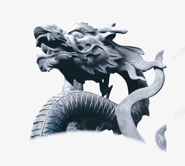 中国龙雕塑png免抠素材_新图网 https://ixintu.com 中国风 中国龙 雕塑