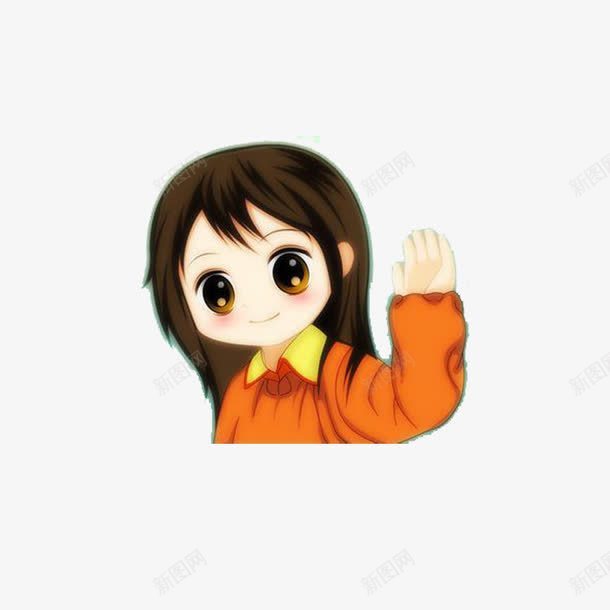 小女孩拜拜png免抠素材_新图网 https://ixintu.com goodbye 再见 拜拜 挥手 道别