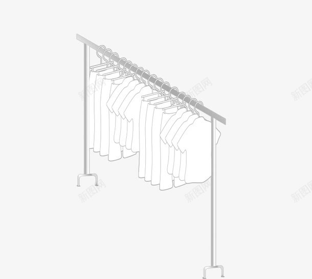 衣服架png免抠素材_新图网 https://ixintu.com 家居 手绘 衣服架