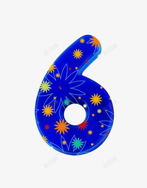 布纹字母数字6png免抠素材_新图网 https://ixintu.com 创意数字 布纹字母数字 田园风格