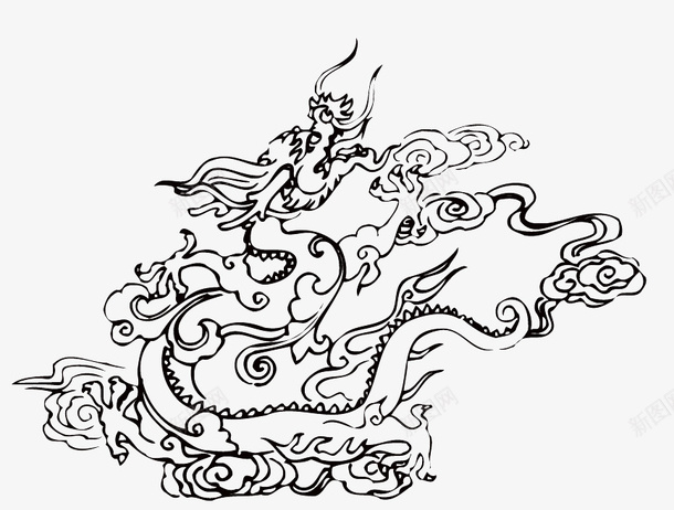 中国风龙图案21png免抠素材_新图网 https://ixintu.com 中国风 图案 纹样 龙