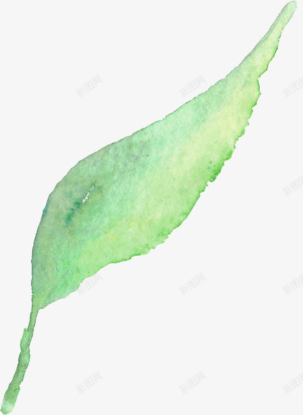 一片水彩墨叶子png免抠素材_新图网 https://ixintu.com 一片 叶子 手绘 树叶 水彩