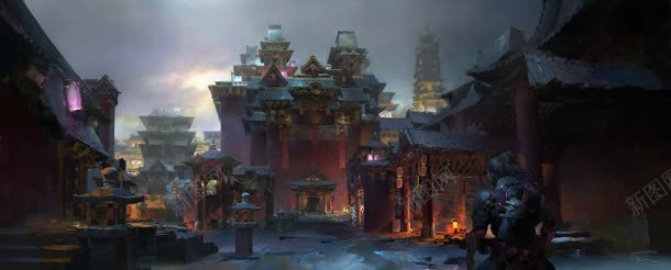 梦幻小镇夜景海报背景jpg设计背景_新图网 https://ixintu.com 夜景 小镇 梦幻 海报 背景
