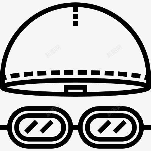 游泳图标png_新图网 https://ixintu.com 夏季 海 游泳 潜水 眼罩 运动