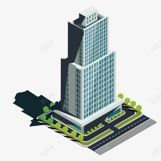商务楼png免抠素材_新图网 https://ixintu.com PNG免抠图下载 城市 市区 建筑物 摩天楼 装饰
