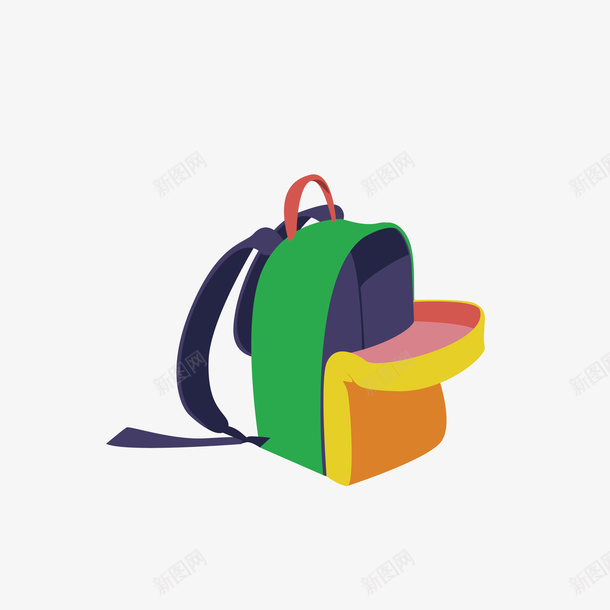 手绘卡通上学书包矢量图eps免抠素材_新图网 https://ixintu.com png免抠图 上学 书包 卡通 手绘 背包 矢量图