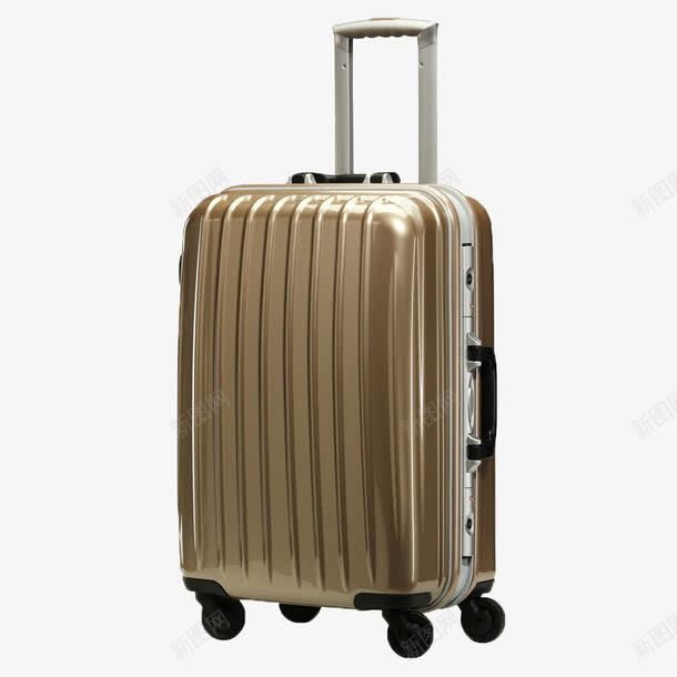 精美旅行箱png免抠素材_新图网 https://ixintu.com 拉杆 时尚 棕色 滑轮