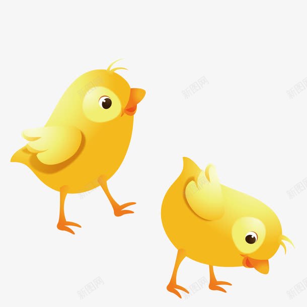 可爱的小黄鸡png免抠素材_新图网 https://ixintu.com Q版小黄鸡 可爱 小鸡 黄色
