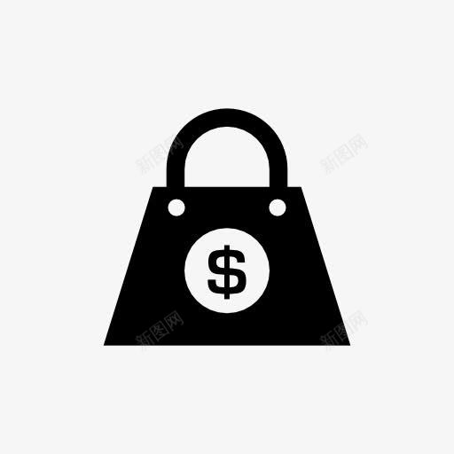 墨迹手提包钱袋png免抠素材_新图网 https://ixintu.com 墨迹 手提包 钱袋