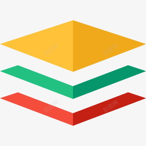 层图标png_新图网 https://ixintu.com 图形工具 图形编辑 层 平面设计 接口 插图 编辑工具