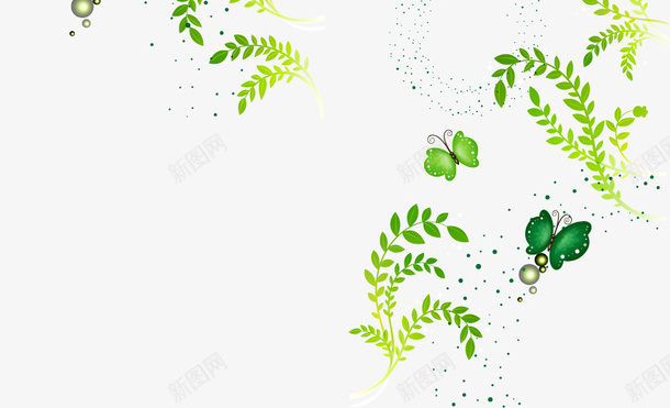 绿色背景装饰花纹png免抠素材_新图网 https://ixintu.com 矢量背景 背景装饰 花纹 花纹矢量 装饰背景 装饰花纹