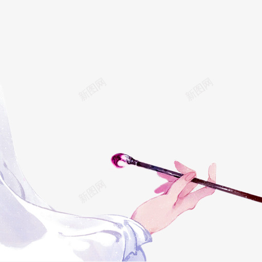 水彩画画手手拿画笔装饰图案png免抠素材_新图网 https://ixintu.com 免抠PNG 手 手拿画笔 水彩 画画 装饰图案