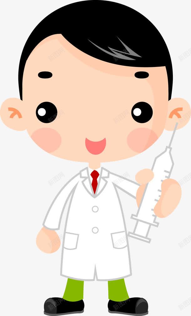 打针的医生png免抠素材_新图网 https://ixintu.com 医生 工作 法医 男医生 矢量人物 矢量医生 职业 职员 针管