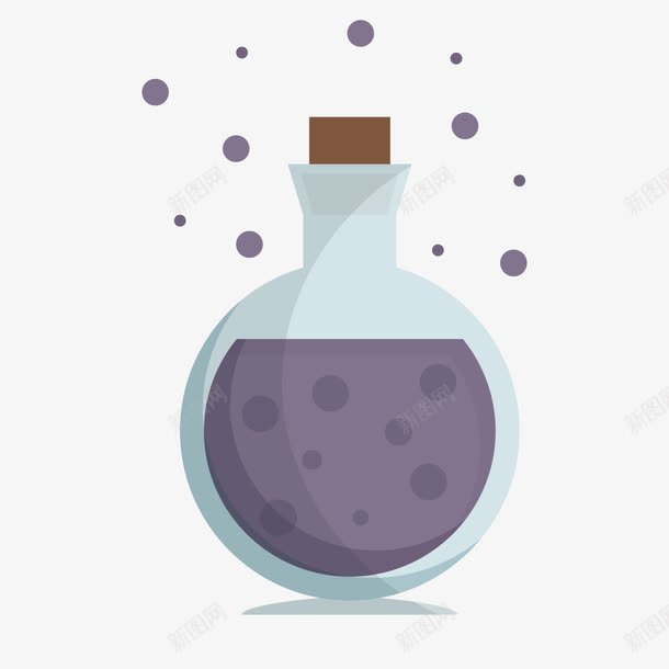 扁平烧杯png免抠素材_新图网 https://ixintu.com 化学 扁平 烧杯