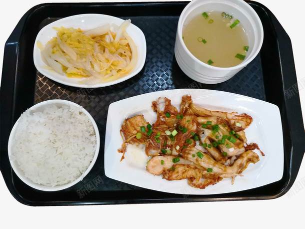 煎鱼腩饭套餐png免抠素材_新图网 https://ixintu.com 中餐 套餐 饭 饭餐 鱼腩