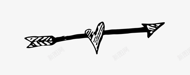 箭头图标png_新图网 https://ixintu.com 简笔画 箭头 线条箭头 黑色线条