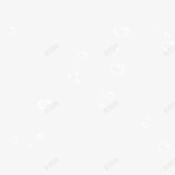 心形泡泡png免抠素材_新图网 https://ixintu.com 心 气泡 白色 背景
