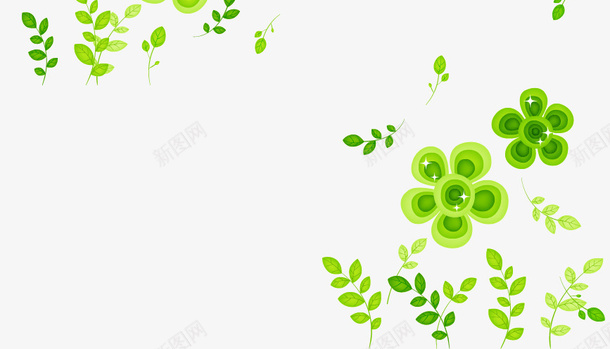 绿色背景装饰花纹png免抠素材_新图网 https://ixintu.com 矢量素材 素材 素材背景 绿色背景 背景装饰 花纹 花纹矢量 装饰