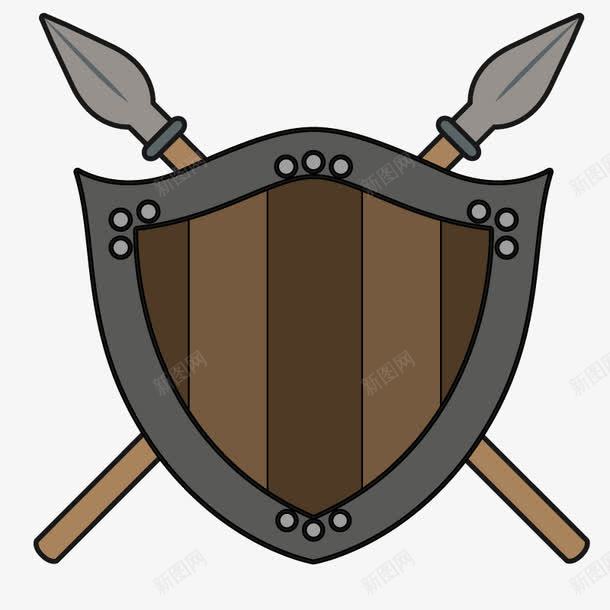 战斗武器png免抠素材_新图网 https://ixintu.com 保护 危险 形状 插画 武器库 防卫