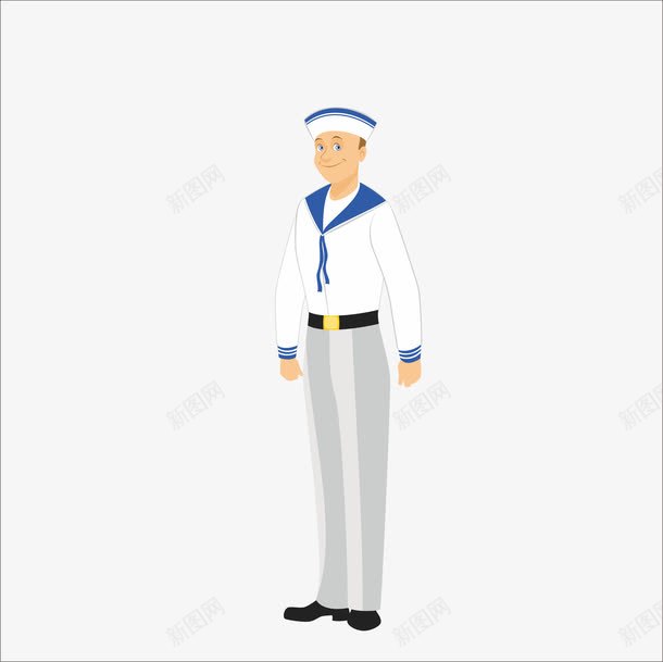 扁平化水手png免抠素材_新图网 https://ixintu.com PPT元素 扁平 扁平化