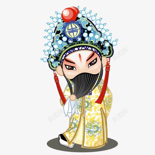京剧卡通T恤刘备图案psd免抠素材_新图网 https://ixintu.com 京剧 人物 卡通