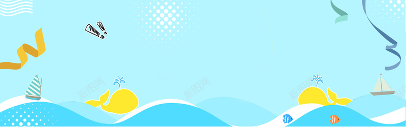 手绘简约卡通banner海报背景psd设计背景_新图网 https://ixintu.com 可 可爱卡通 宝宝小超人 手绘太阳 手绘氢气球 母婴用品 清新海报背景 蓝色 跟着气球飞上天的小婴儿