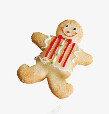 可爱姜饼人png免抠素材_新图网 https://ixintu.com 产品实物 姜饼人 食物 饼干