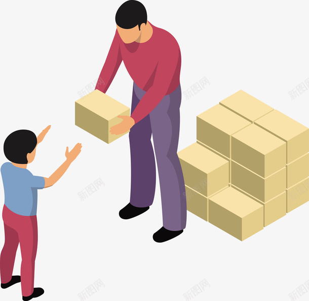 搬货物的箱子矢量图eps免抠素材_新图网 https://ixintu.com 搬货 白色 白色箱子 矢量箱子 箱子 箱子PNG 矢量图