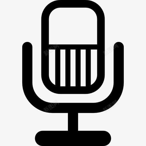 麦克风图标png_新图网 https://ixintu.com MIC 基本图标 声音 工具 接口 符号 轮廓 音频 麦克风