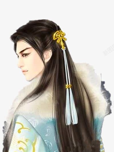 贵气蓝衣男子古风手绘png免抠素材_新图网 https://ixintu.com 古风 手绘 男子 蓝衣
