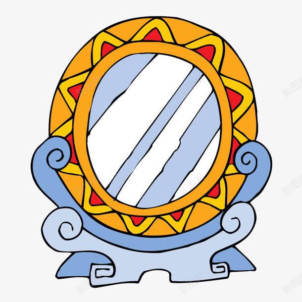 卡通镜子png免抠素材_新图网 https://ixintu.com 卡通镜子 古代镜子 古典 复古镜子 梳妆镜 镜子