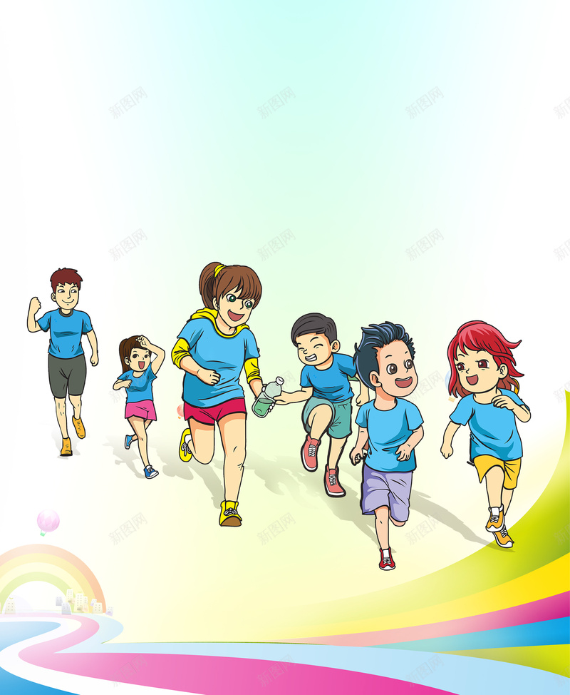 学校亲子活动X展架易拉宝背景psd设计背景_新图网 https://ixintu.com 一家人比赛活动 亲子活动 全家活动 卡通 同乐跑 周末家族活动 夏令营 夏令营展架 旅游 暑假活动