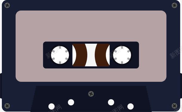 黑色磁带图标png_新图网 https://ixintu.com 录音 录音ico 录音图标 录音棚 录音设备 磁带 音质
