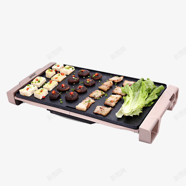 铁板烧烤png免抠素材_新图网 https://ixintu.com 产品实物图 烧烤 铁板烤盘 食物